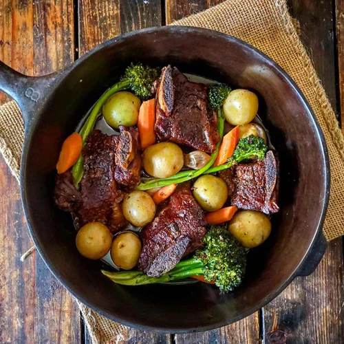 Braised Short Ribs Recipe with Broccoli Rabe